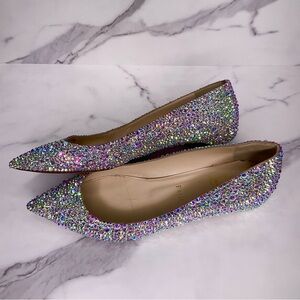 Christian Louboutin AB Unicorn Strass Crystal Ballet Flats Size EU 39.5 / US 9.5